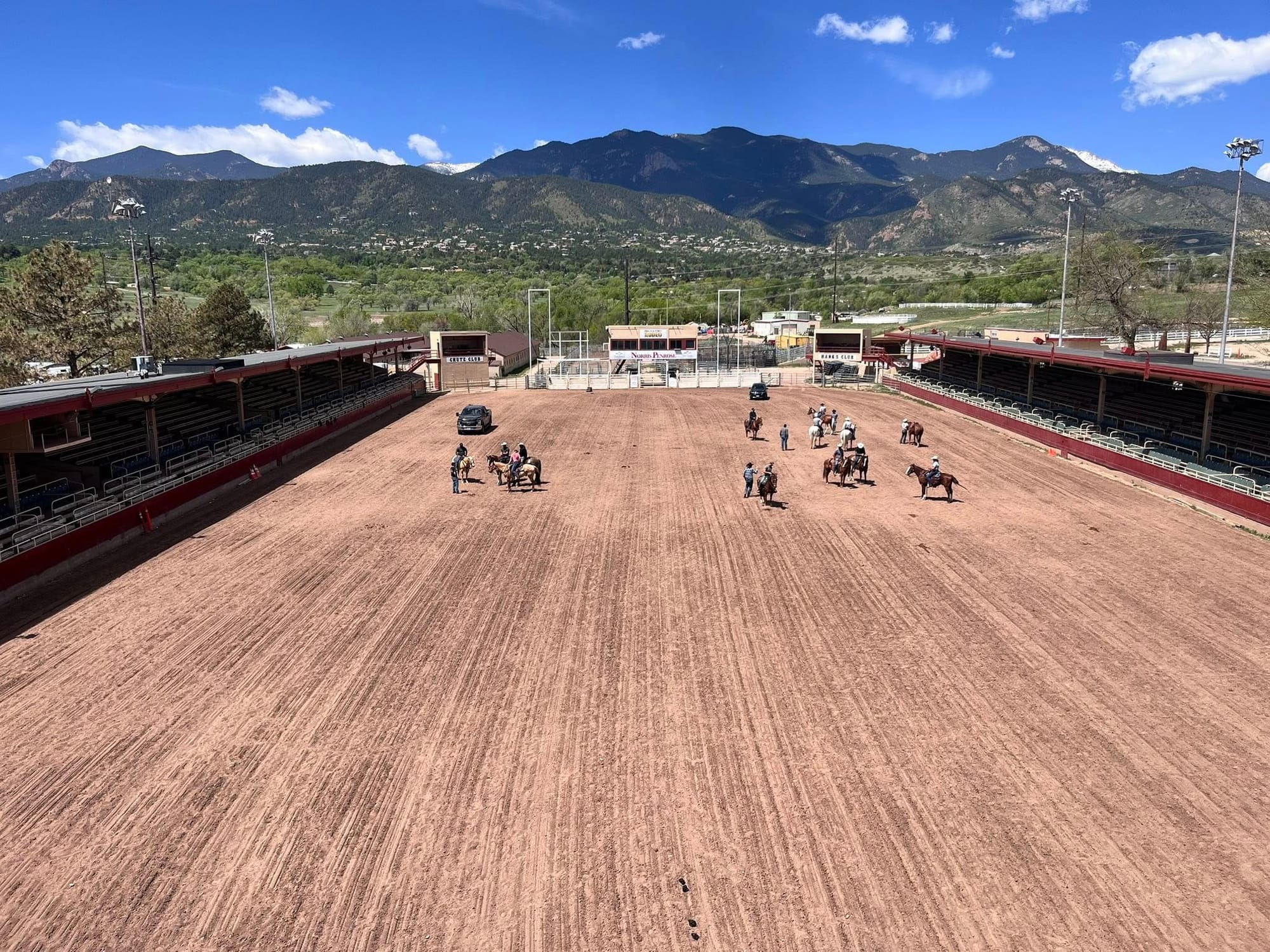 Norris Penrose Event Center arena floor — Pioneer Rodeo Colorado Springs
